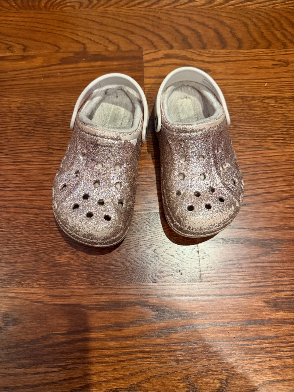 Girl Glitter Slip-On Clogs — Pink